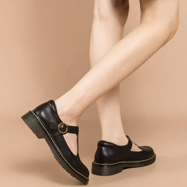 Alternative view of Handmade Real Leather Mary Jane Shoes Mary Jane Shoes