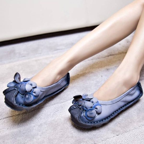Alternative view of Handmade Comfortable Soft Leather Retro Flat Shoes Flat Shoes