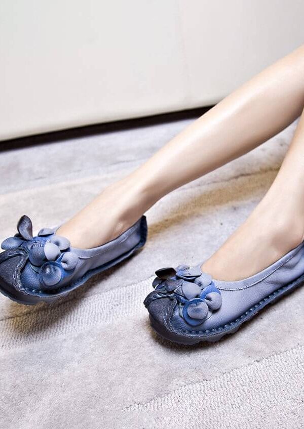 Alternative view of Handmade Comfortable Soft Leather Retro Flat Shoes Flat Shoes