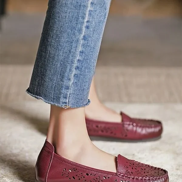 Alternative view of Retro Leather Comfy Loafers Loafers
