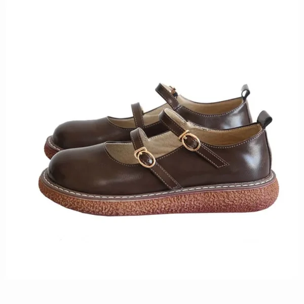 Double Buckle Front Mary Jane Shoes Mary Jane Shoes