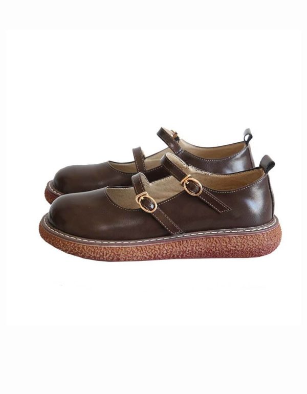 Double Buckle Front Mary Jane Shoes Mary Jane Shoes
