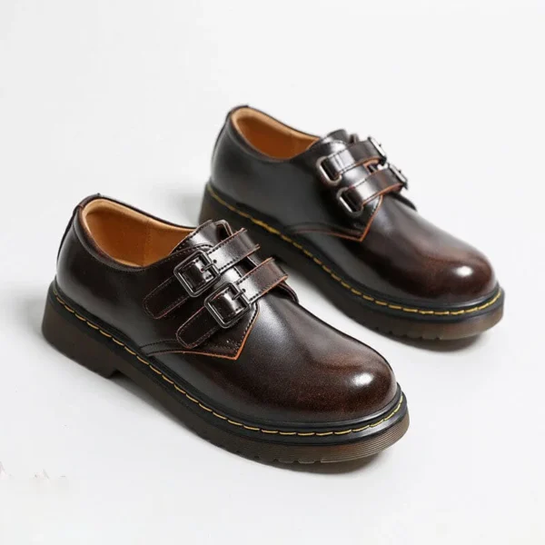 Round Toe Comfortable Double Buckle Mary Jane Shoes Mary Jane Shoes
