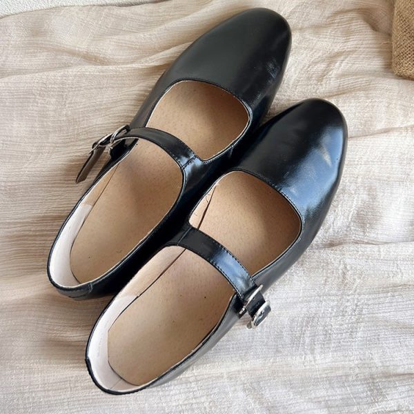 Alternative view of Single Buckle Black Mary Jane Shoes Mary Jane Shoes