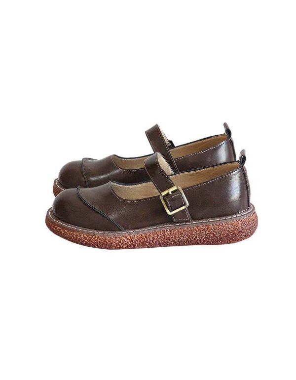 Round Head Retro Mary Jane Shoes Mary Jane Shoes