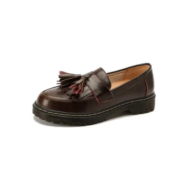 Round Head Tassel Loafers for Women Loafers