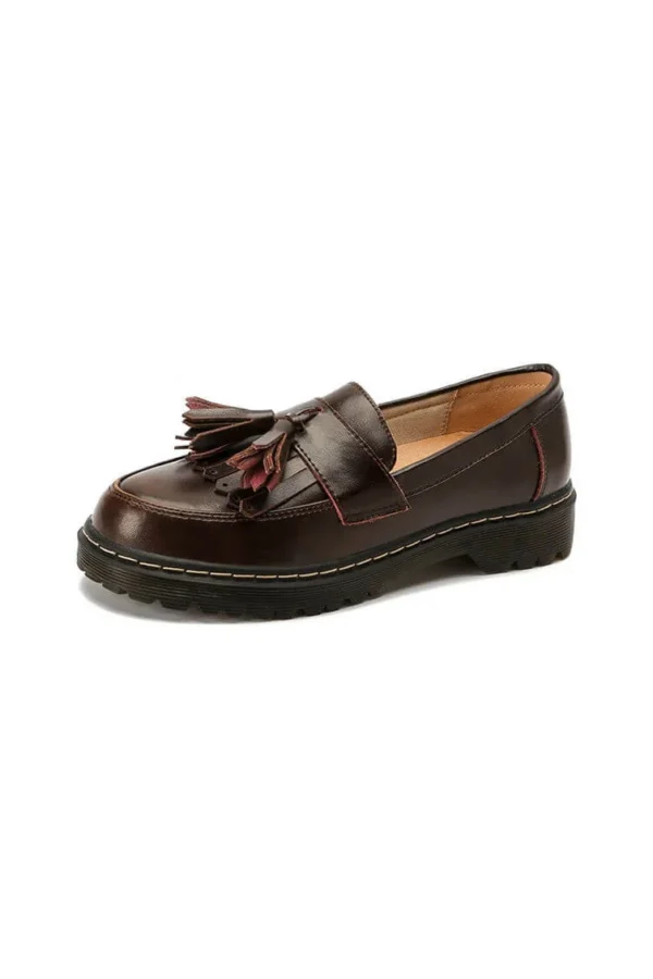 Round Head Tassel Loafers for Women Loafers