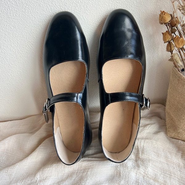 Single Buckle Black Mary Jane Shoes Mary Jane Shoes