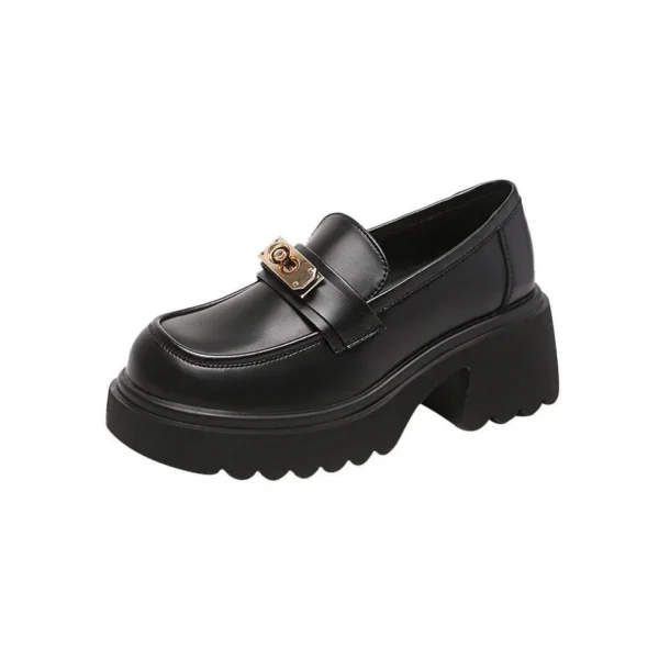 Alternative view of Smooth Leather metal Button Chunky Mary Jane Mary Jane Shoes