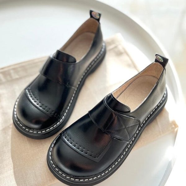Round Head Velcro Mary Jane Shoe Mary Jane Shoes