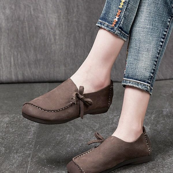 Alternative view of Spring Leather Soft Women Loafers Loafers