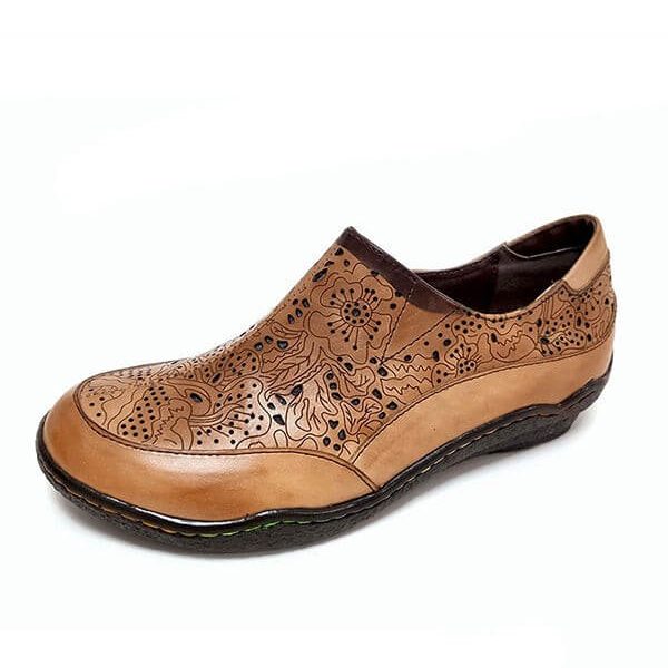 Spring Retro Leather Flats Loafers Loafers