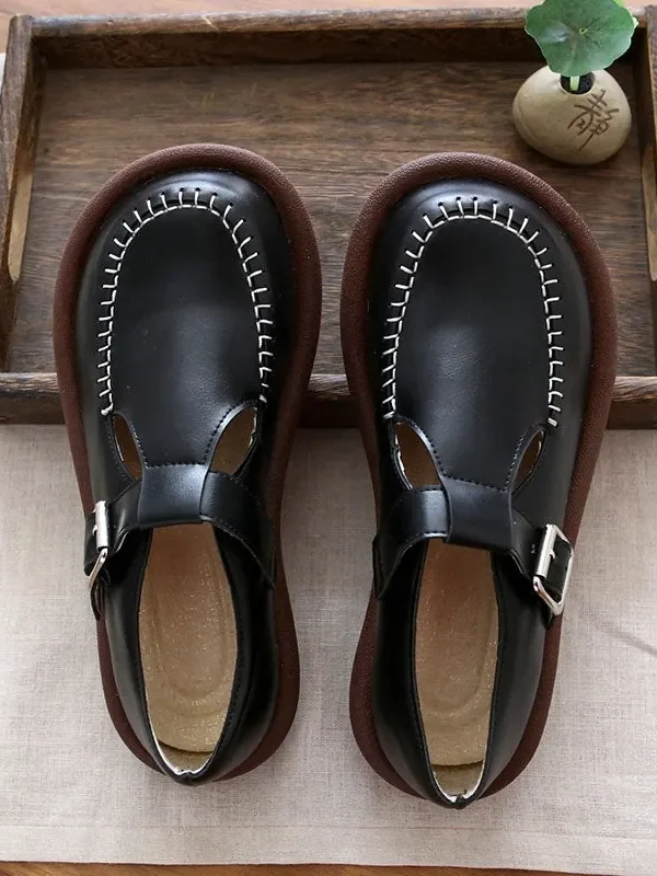 Spring Wide Head Comfortable Loafers Loafers