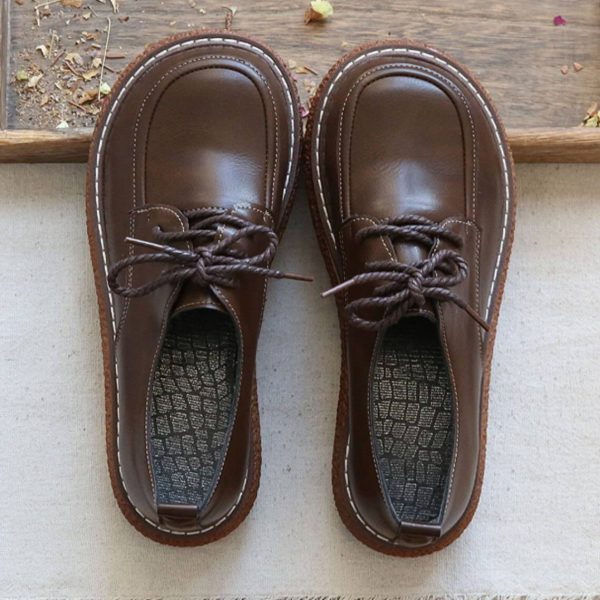 Wide Toe Box Platform Loafers Shoes Loafers