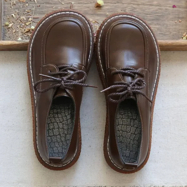 Wide Toe Box Platform Loafers Shoes Loafers