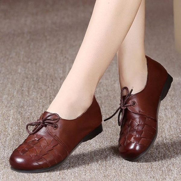 Soft Leather Retro Flat Shoes Flat Shoes