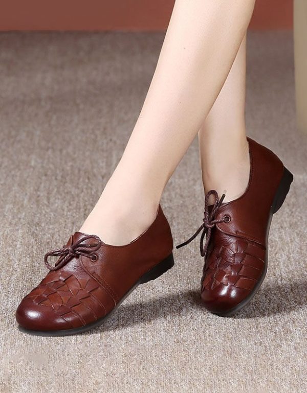 Soft Leather Retro Flat Shoes Flat Shoes