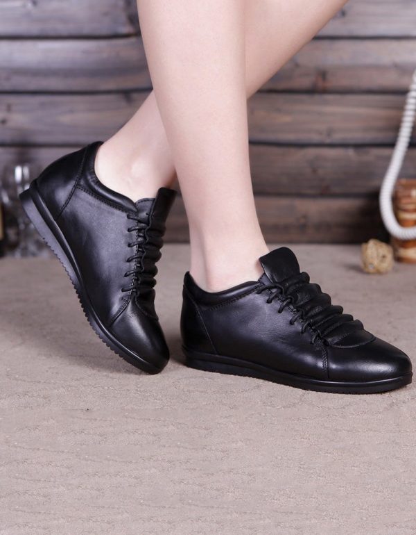 Spring Soft Leather Comfortable Shoes Flat Shoes
