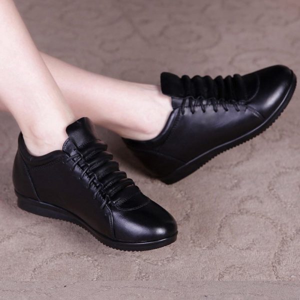 Alternative view of Spring Soft Leather Comfortable Shoes Flat Shoes
