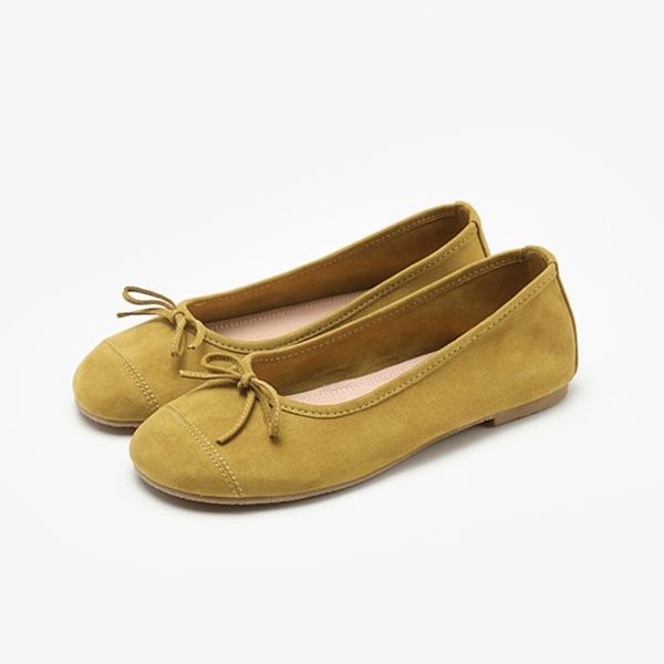 Soft Suede Ballet Nurse Shoes Flat Shoes