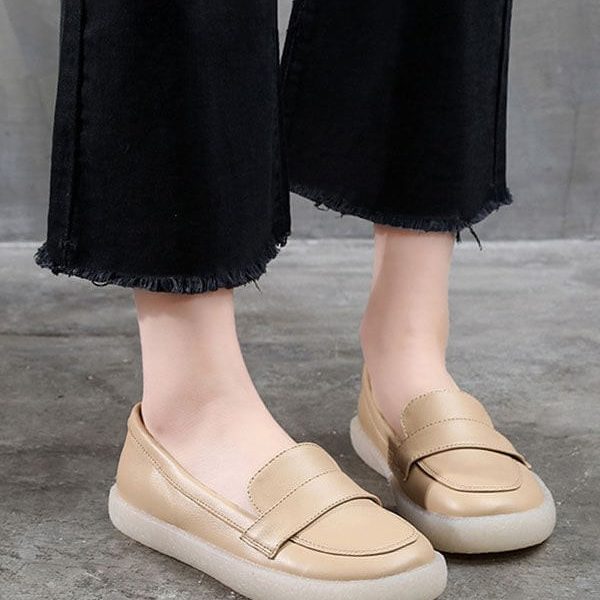 Alternative view of Flat Leather Nurse Shoes Big Size Flat Shoes