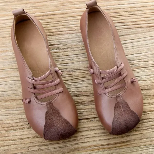 Alternative view of Handmade Comfortable Spring Leather Flats Flat Shoes