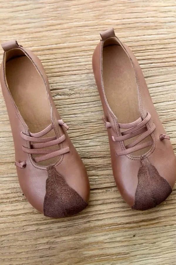 Alternative view of Handmade Comfortable Spring Leather Flats Flat Shoes