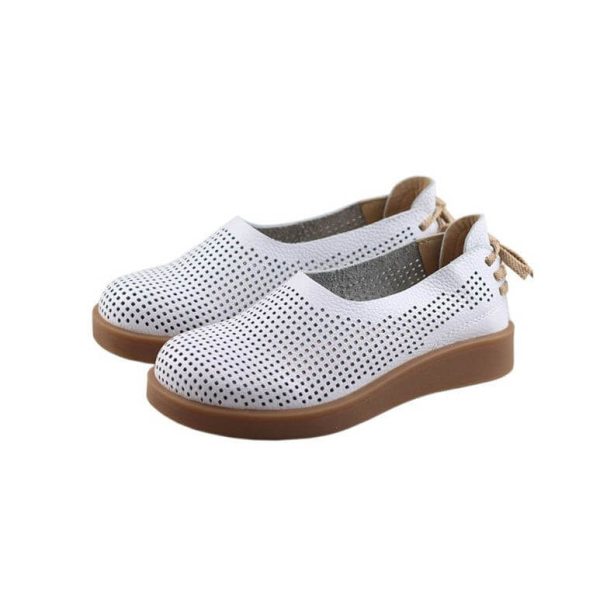 Handmade Soft Leather Retro Flat Shoes Flat Shoes