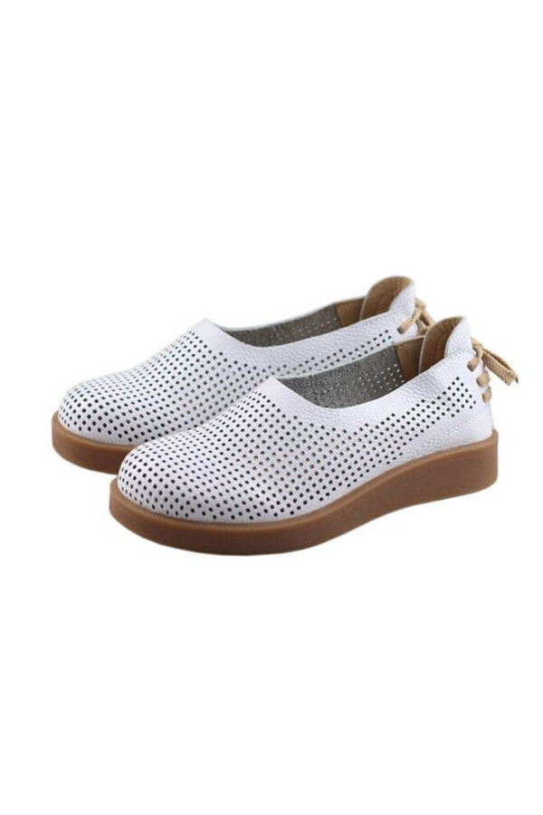 Handmade Soft Leather Retro Flat Shoes Flat Shoes