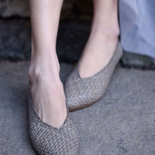 Retro Leather Fashion Pumps Flat Shoes