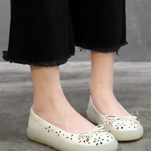 Nurse Shoes Soft Leather Flats Flat Shoes
