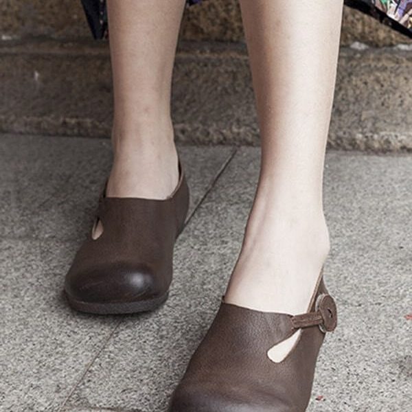 Retro Slip On Comfort Womens Flats Flat Shoes