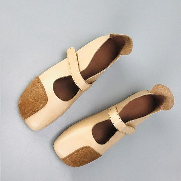 Spring Women Retro Flats Flat Shoes