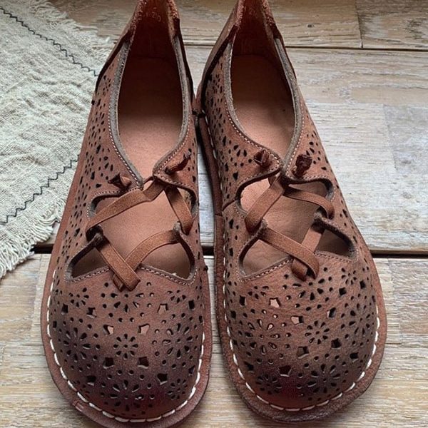 Summer Handmade Womens Retro Flat Shoes Flat Shoes