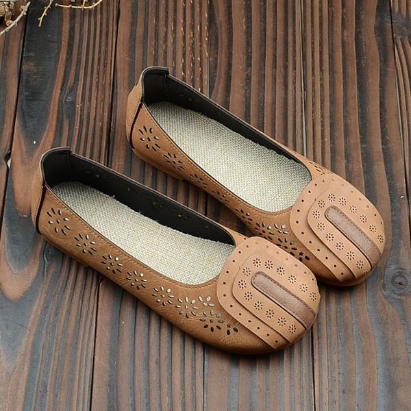 Alternative view of Summer Simple Breathable Retro Flat Shoes Flat Shoes
