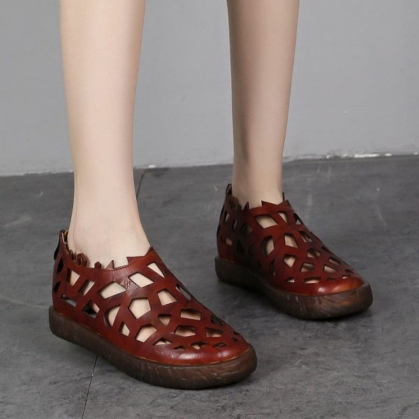 Alternative view of Retro Handmade Summer Comfortable Flat Shoes Flat Shoes