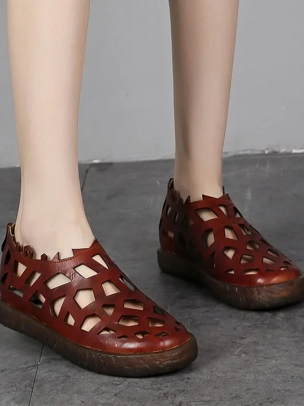 Alternative view of Retro Handmade Summer Comfortable Flat Shoes Flat Shoes