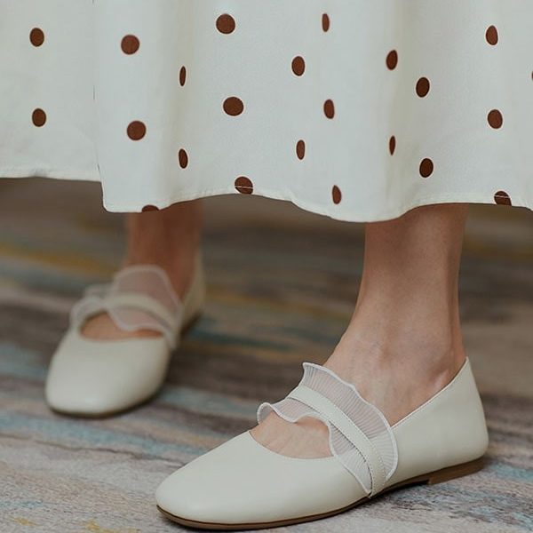 Alternative view of Women Spring Retro Flat Shoes Cute Flat Shoes