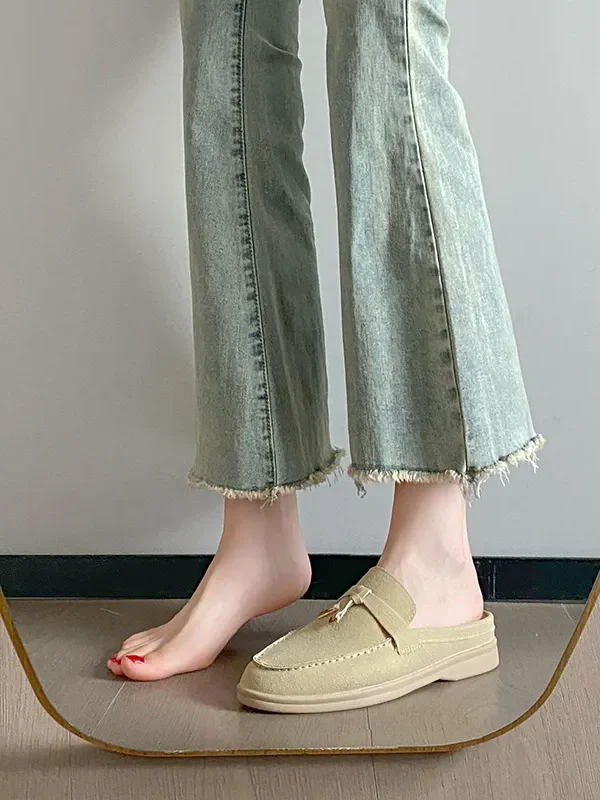 Alternative view of Soft Sole Tassel and Buckle Slip-On Loafers for Women with Hidden Wedge