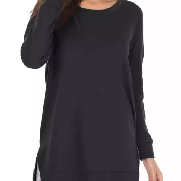 Alternative view of Split Hem Oversized Crewneck Knit Sweater Work Casual