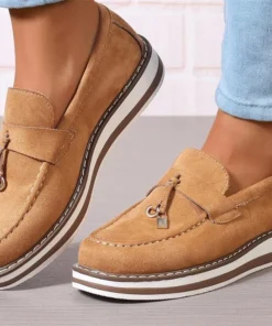 Alternative view of Spring and Autumn Plus Size Women's Casual Slip-On Loafers