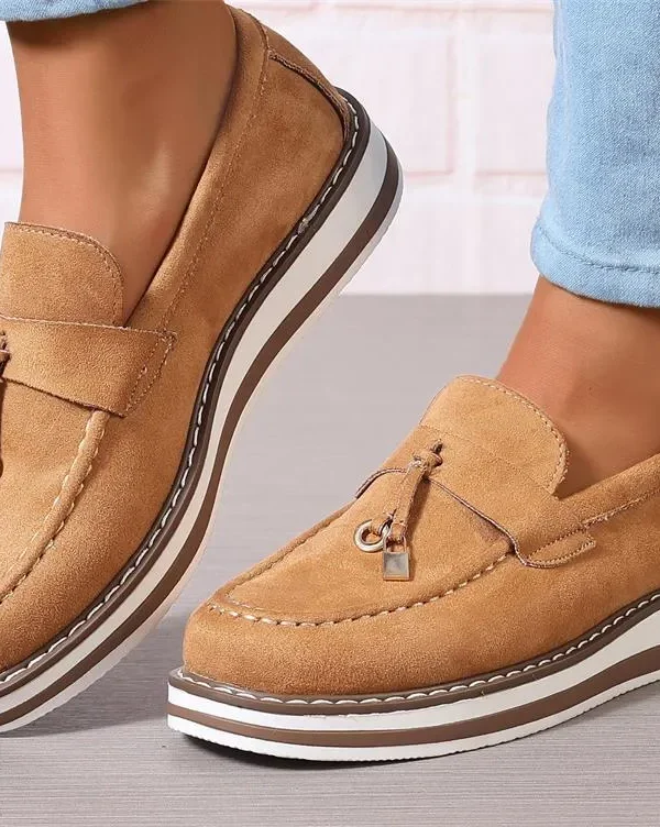 Alternative view of Spring and Autumn Plus Size Women's Casual Slip-On Loafers