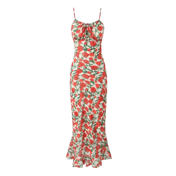Alternative view of Summer Vintage Women's Floral Sheath Midi Dress