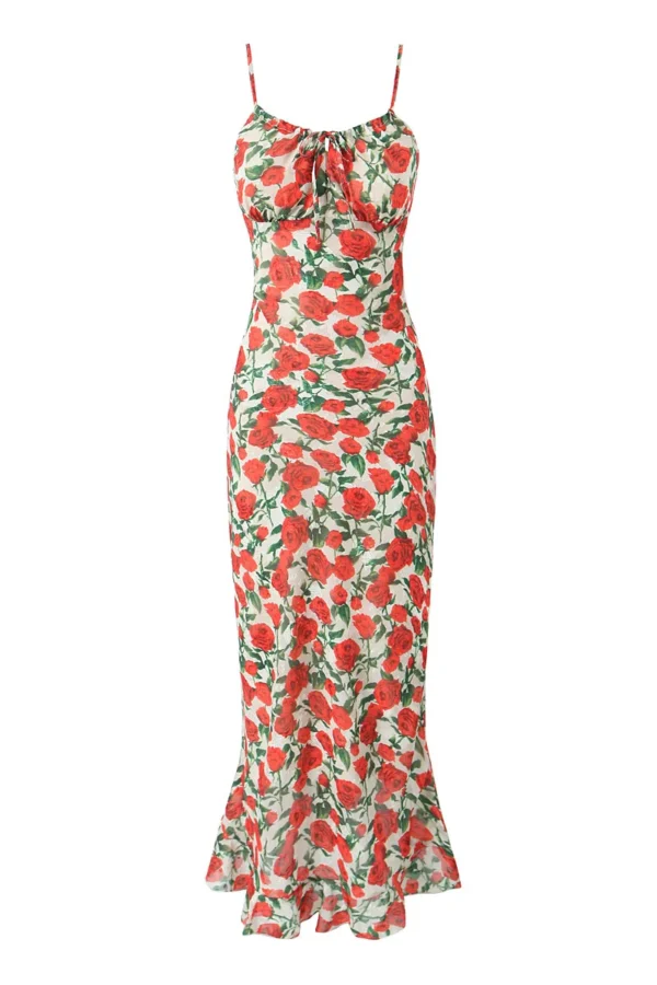 Alternative view of Summer Vintage Women's Floral Sheath Midi Dress