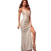 Womens Sequin Mermaid Evening Dress Slim Fit Formal Prom Party Gown