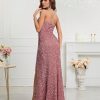 Womens Sequin Bodycon Evening Dress Spaghetti Strap V-Neck High Slit
