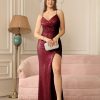 Sequin Evening Dress Sleeveless Spaghetti Strap Sexy Maxi Dress