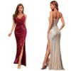 Womens Sequin Mermaid Evening Dress Slim Fit Formal Prom Party Gown