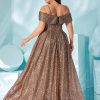 Plus Size Velvet Sequin Spaghetti Strap Evening Gown 2025 Summer Slimming Dress