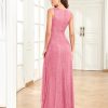 Womens Elegant Sequin Evening Cocktail Dress Deep-V Asymmetric Slit Slim